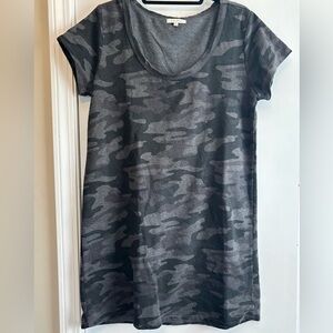 Z Supply Gray Camo Mini Dress
